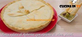 Bake Off Italia 2 - ricetta Torta salata con olive pinoli acciughe e cipollotti stufati di Roberta
