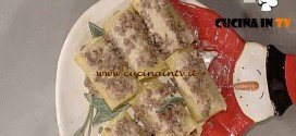 La Prova del Cuoco - Cannelloni con scalogno cardi e pasta di salame ricetta Moroni