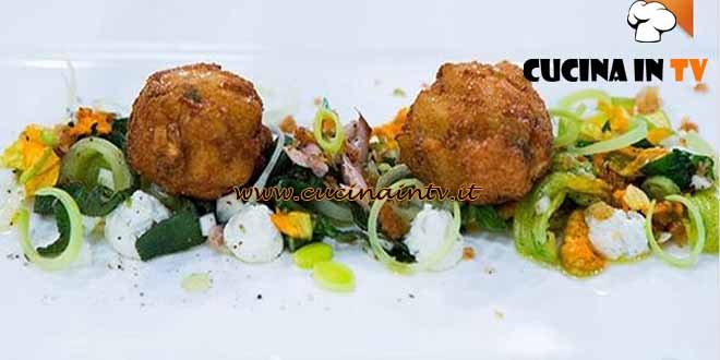Masterchef 4 - ricetta Fish balls con insalata tiepida di quaglia di Viola