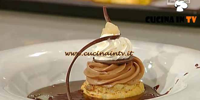 La Prova del Cuoco - Bignè cioccolato e pera caramellati ricetta Castagna