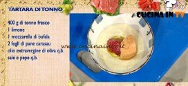 La Prova del Cuoco - Tartara di tonno ricetta Pomata