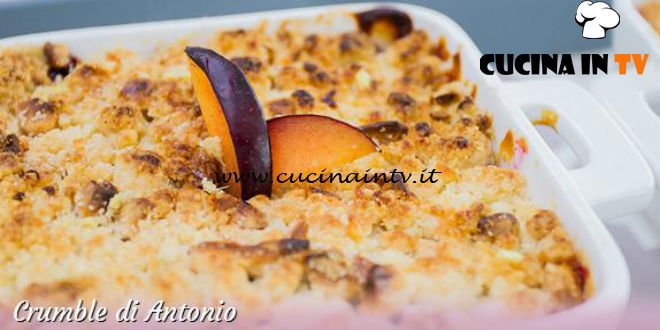 Bake Off Italia 3 - ricetta Crumble prugne e zenzero di Antonio