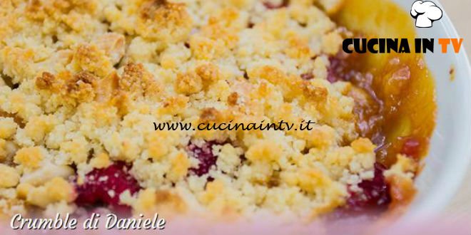 Bake Off Italia 3 - ricetta Crumble dolce mele e lamponi di Daniele