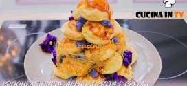 Bake Off Italia 3 - ricetta Croquembouche alla violetta e crema pasticcera di Ilaria