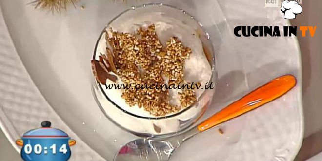 La Prova del Cuoco - ricetta Coppa al mascarpone marron glacé e cioccolato bianco