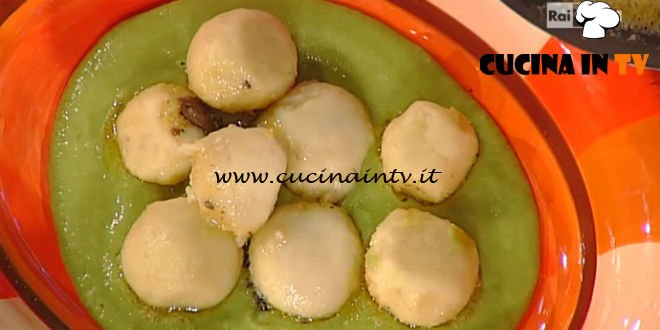 La Prova del Cuoco - Gnocchi di patate al montasio tartufo e porro ricetta Paolo Zoppolatti