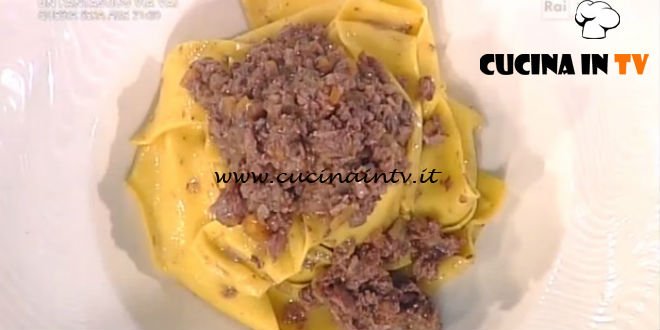 La Prova del Cuoco - Pappardelle al ragù di cinghiale ricetta Marco Bottega