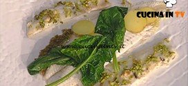 La Prova del Cuoco - Sogliola al burro di alghe spinaci e profumo di limoni ricetta Gianfranco Pascucci