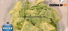 La Prova del Cuoco - Stracci di pasta al pesto genovese ricetta Cesare Marretti