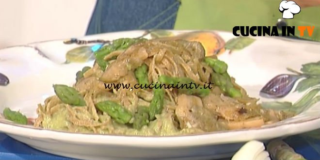 La Prova del Cuoco - Tagliatelle alla crema di asparagi e porcini ricetta Marco Bianchi