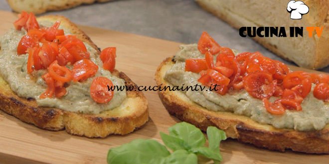 La Cuoca Bendata - ricetta Bruschette con caviale di melanzane di Benedetta Parodi