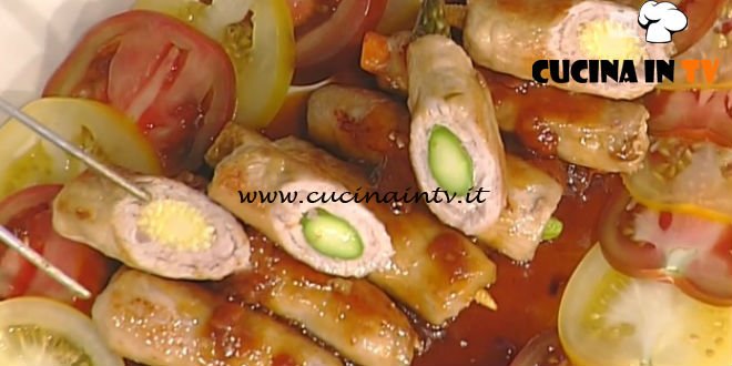 La Prova del Cuoco - Rotolini di maiale e asparagi con salsa bainiku ricetta Hirohiko Shoda