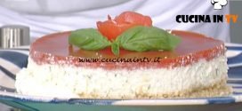 La Prova del Cuoco - Cheesecake di bufala con gelée di pomodoro ricetta Daniele Persegani