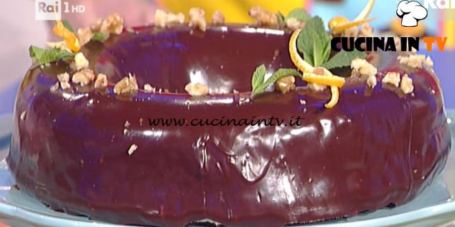 La Prova del Cuoco - Ciambella noci e cioccolato con glassa golosa ricetta Sergio Barzetti