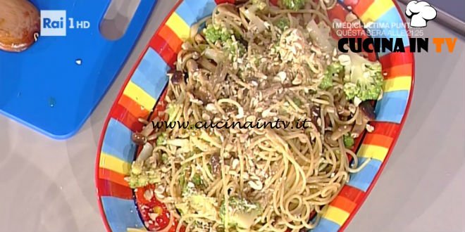 La Prova del Cuoco - Spaghetti con verdure croccanti ricetta Hirohiko Shoda