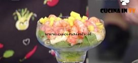 La Prova del Cuoco - Insalatina tiepida di mare con gamberi con salsa corallo ricetta Riccardo Facchini