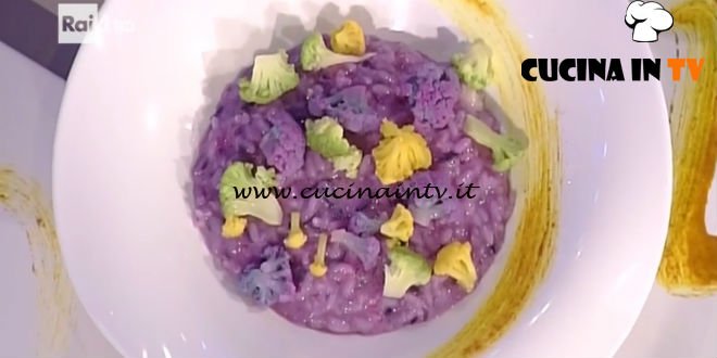 La Prova del Cuoco - Risotto magico al cavolo viola taleggio e limone ricetta Sergio Barzetti