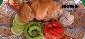 La Prova del Cuoco - Aburi di salmone al pepe rosa ricetta Hirohiko Shoda