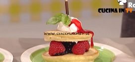 La Prova del Cuoco - Pancakes espressi con lamponi e gelato ricetta Sergio Barzetti