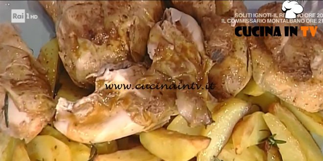 La Prova del Cuoco - Pollo arrosto con patate ricetta Sergio Barzetti