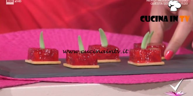 Detto Fatto - Strawberry cubes ricetta Alessandro Servida