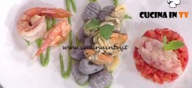 La Prova del Cuoco - Gnocchi di patate viola con frutti di mare e gamberi ricetta Gian Piero Fava