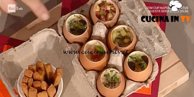 La Prova del Cuoco - Ovetti di Pasqua alla coque ricetta Andrea Mainardi