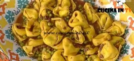 La Prova del Cuoco - Tortelloni con ragù di piselli ricetta Alessandra Spisni