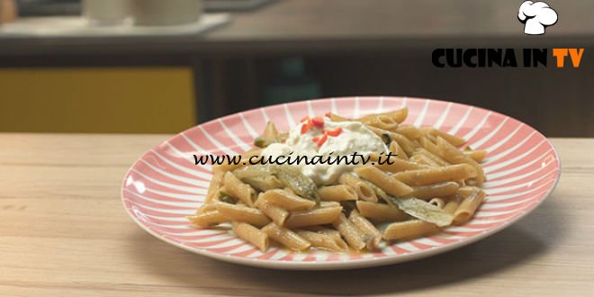 Pronto e postato - ricetta Pennette stracciatella e puntarelle di Benedetta Parodi