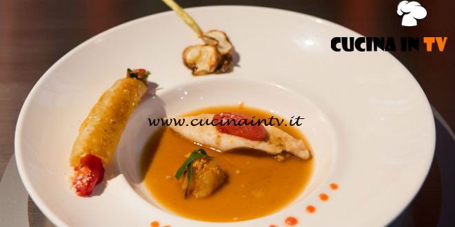 Masterchef Italia 6 - ricetta Brodo di San Pietro alla liquirizia di Barbara D'Aniello