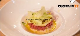 Masterchef Italia 6 - ricetta Tartare di manzo al profumo di cedro e insalata di cetriolo di Loredana Martori