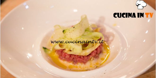 Masterchef Italia 6 - ricetta Tartare di manzo al profumo di cedro e insalata di cetriolo di Loredana Martori