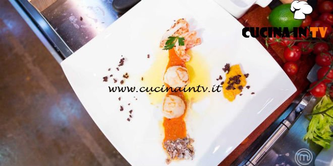 Masterchef Italia 6 - ricetta Tris al quadrato di Daniele Cui