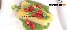 La Prova del Cuoco - Cannelloni di ricotta e pesto al basilico ricetta Marco Bottega