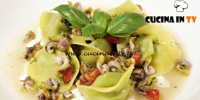 Masterchef Italia 6 - ricetta Cappellacci di broccoli cagliata di latte e lumachine di mare di Antonino Cannavacciuolo