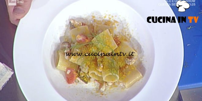 La Prova del Cuoco - Paccheri con pesciacci rosmarino e bottarga ricetta Gianfranco Pascucci