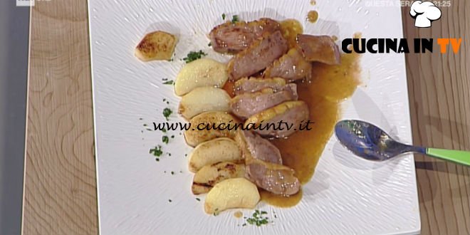 La Prova del Cuoco - Petto d’anatra con mele glassate ricetta Cristian Bertol