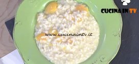 La Prova del Cuoco - Risotto al peperone giallo con gorgonzola e salsa al basilico ricetta Sergio Barzetti