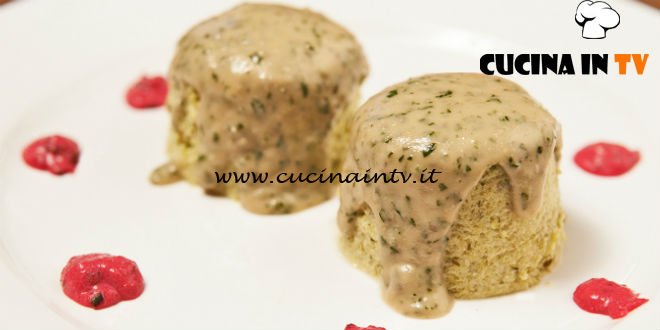 Masterchef Italia 6 - ricetta Sformatini al porro su crema di gorgonzola e salsa agrodolce di Gloria Enrico