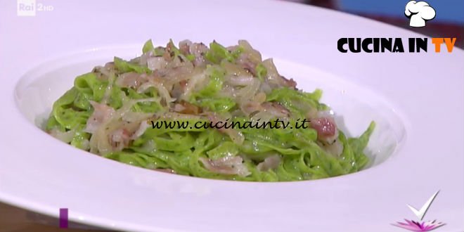 Detto Fatto - Tagliolini rustici con cipolla e pancetta ricetta Beniamino Baleotti