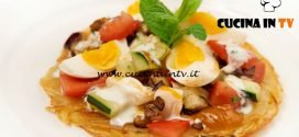 Masterchef Italia 6 - ricetta Torta di patate e melanzane con insalata di verdure al sapore di spezie di Bruno Barbieri