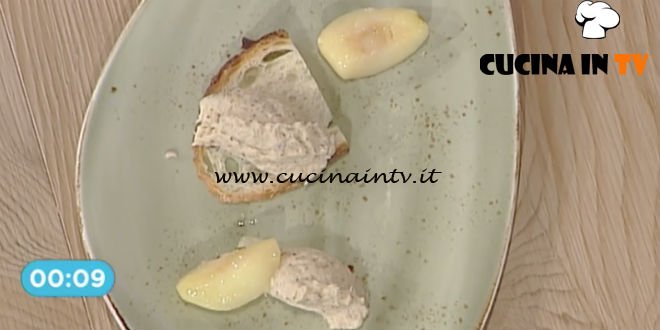 La Prova del Cuoco - Baccalà mantecato con prugne e mele ricetta Riccardo Facchini