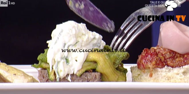 La Prova del Cuoco - Bruschetta con concia di zucchine e burrata ricetta Gian Piero Fava