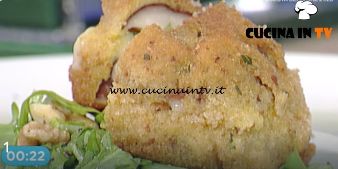 La Prova del Cuoco - Cotoletta di funghi porcini ripiena di fontina ricetta Francesca Marsetti