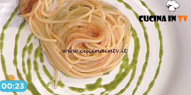 La Prova del Cuoco - Spaghetti al pomodoro con scalogno e basilico ricetta Francesca Marsetti
