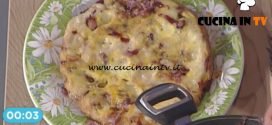 La Prova del Cuoco - Frittata alla cipolla con pancetta patate cavolo rosso e puzzone di Moena ricetta Cristian Bertol