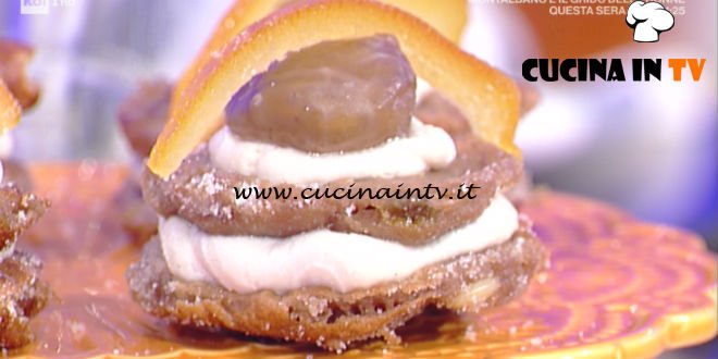 La Prova del Cuoco - Frittelle di castagne con crema di ricotta ricetta Luisanna Messeri