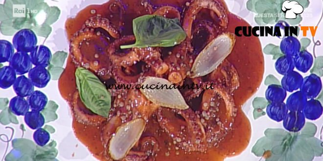 La Prova del Cuoco - Polipetti affogati con lenticchie ricetta Gianfranco Pascucci