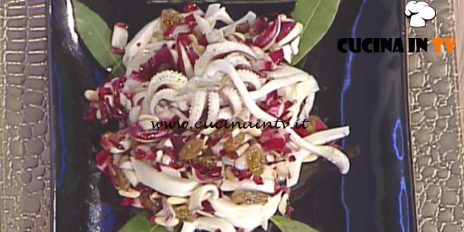 La Prova del Cuoco - Insalata di mare con seppia radicchio e frutta secca ricetta Renato Salvatori