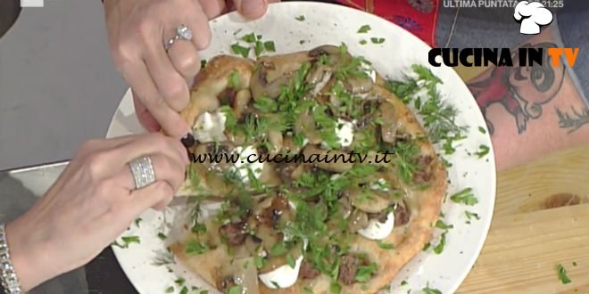 La Prova del Cuoco - Pizza con funghi e salsiccia ricetta Gabriele Bonci
